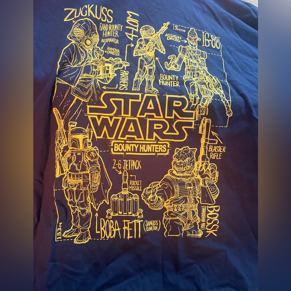 Star Wars Bounty Hunters T-shirt Funko Size Lg Smuggler’s Bounty - Picture 3 of 6